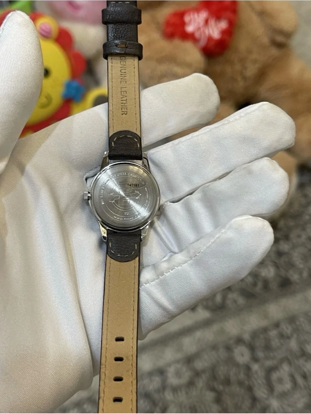 Timex Expedition Womens Watch T41181 Indiglo WR 50M Quartz 26mm Brown Leather